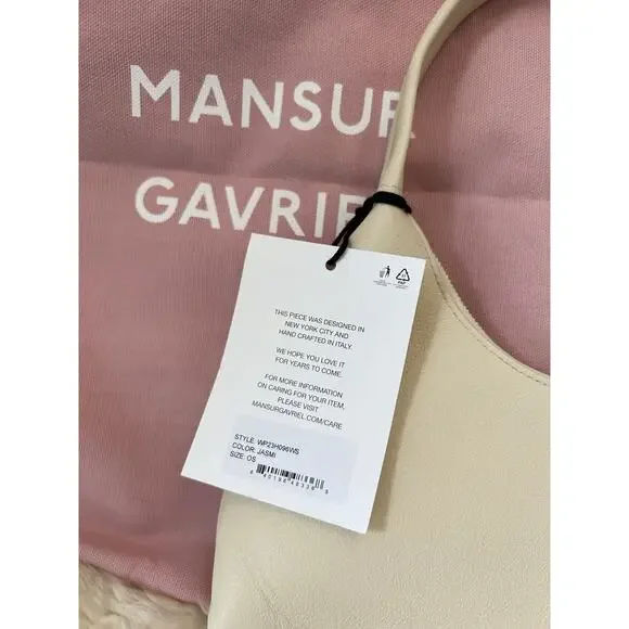 Mansur Gavriel Candy Mini Croc Embossed Hobo - Jasmi - Picture 3 of 9